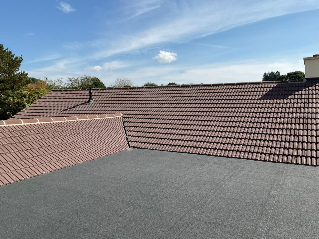 This is a photo of a roof which has just been repaired works carried out by TRP Roofing Hedon